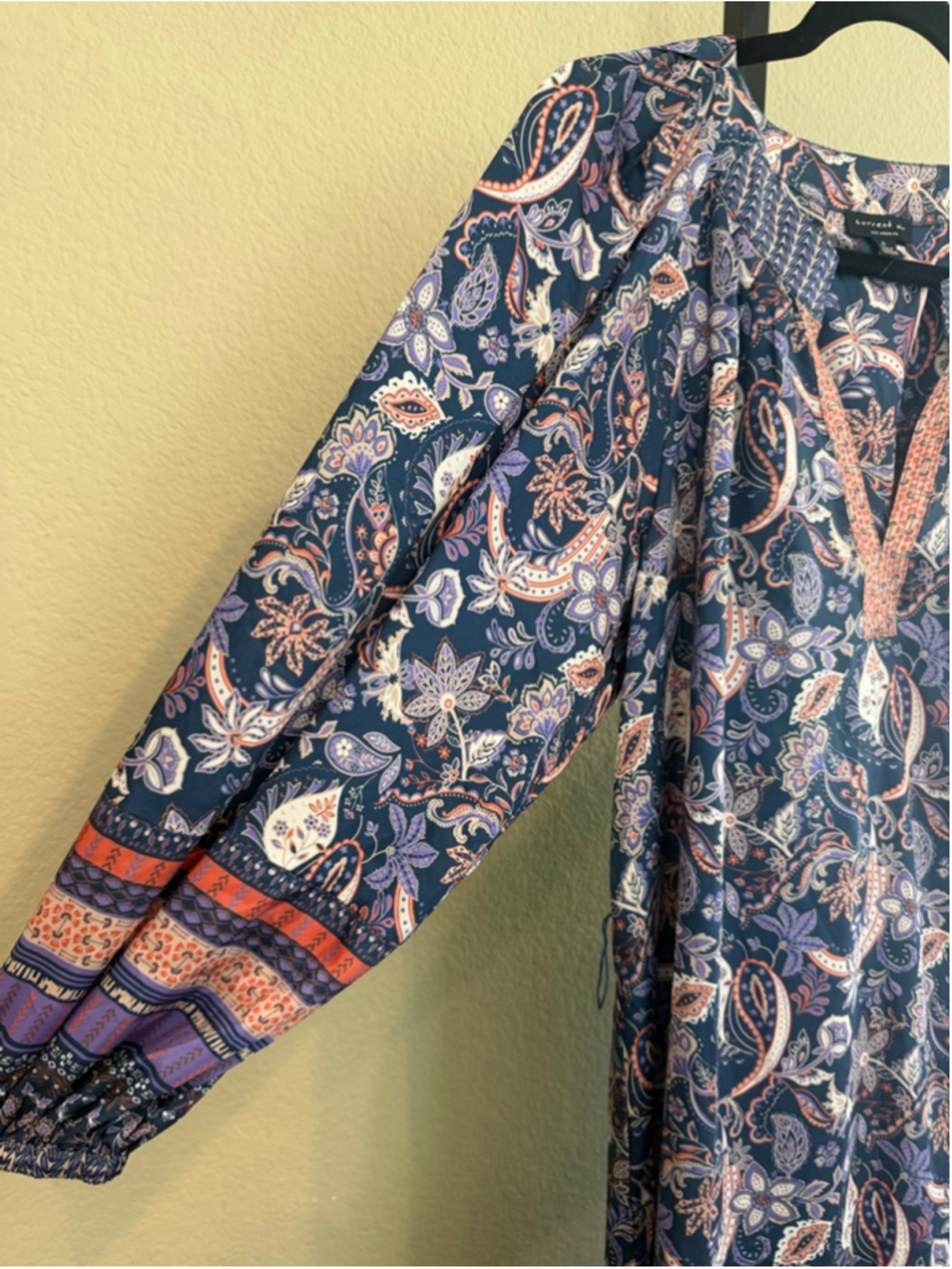 Current Air Boho Paisley Print Midi Dress Size S - Picture 7 of 13